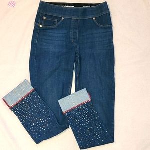 Nygard high waisted skinny embellished jeans XS US 2-4